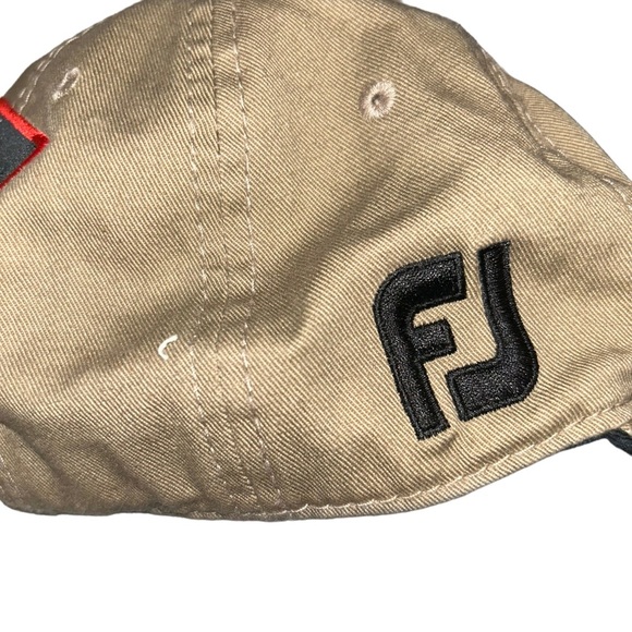 Titleist footjoy pro v1 FJ khaki adjustable tan gold hat cap - Picture 5 of 5